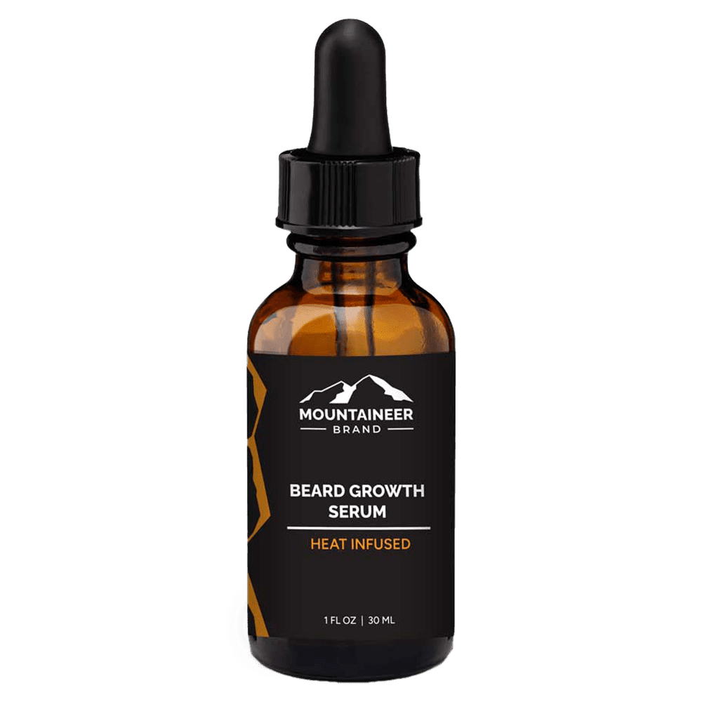 Bottle of Mountaineer Brand Products Beard Growth Box + Free Starter Kit, 1 fl oz.