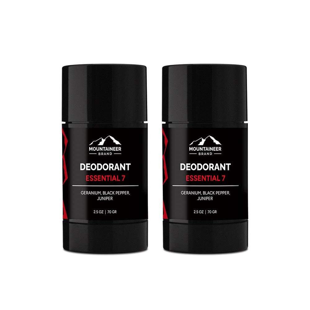 Two Mountaineer Brand Products Natural Deodorant 2-Pack on a white background.