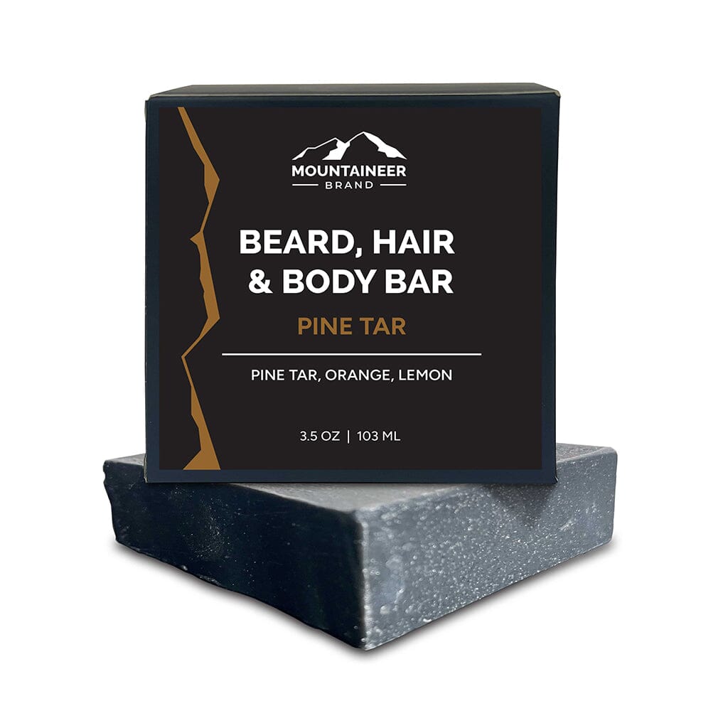 Mountaineer Brand Products - Beard Hair and Body Bar - All Natural and Chemical-Free Hair and Body Care for Men. Featuring 9 Scents Available.