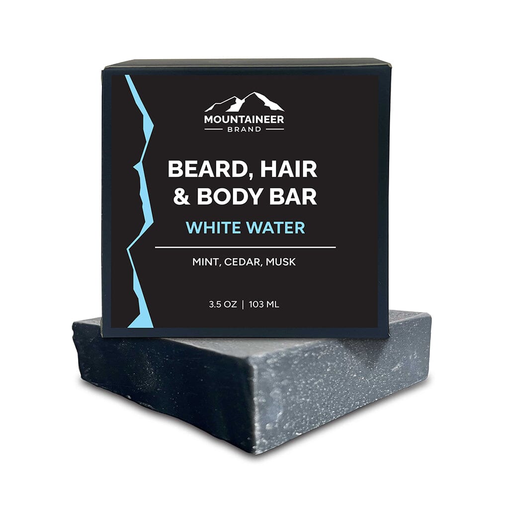 Experience the ultimate organic grooming experience with the Mountaineer Brand Products Beard Hair and Body Bar - 9 Scents available. Made with no chemicals and specially formulated for men's care needs.